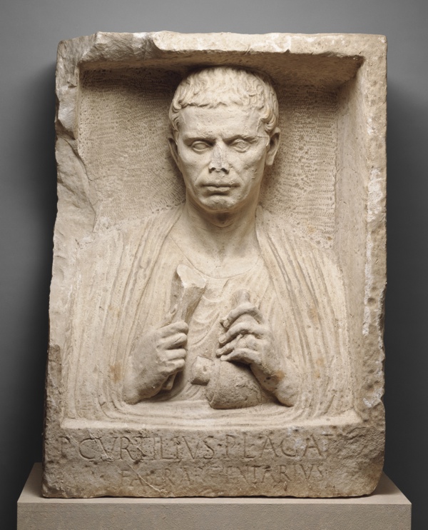 Funeral portrait carved for Agatho in around 25 CE,
